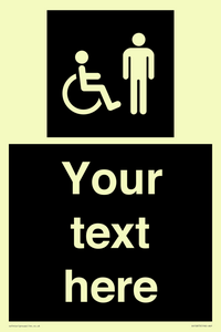 Custom information: black panel disabled and male